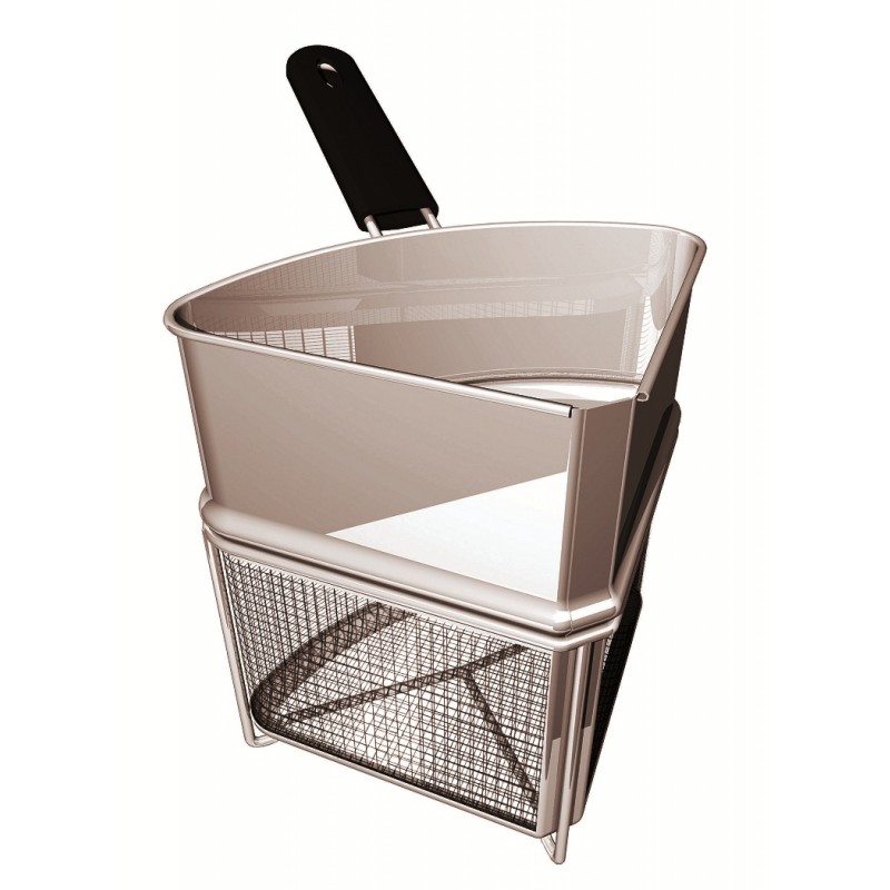Paderno Colapasta In Acciaio Inox Con Manico E Gancio - 22 Cm - Pratico E Resistente