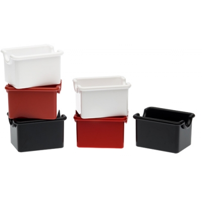 2 Portazuccheri In Plastica Bianchi - Per Bar, Casa O Ufficio, Lavabile In Lavastoviglie